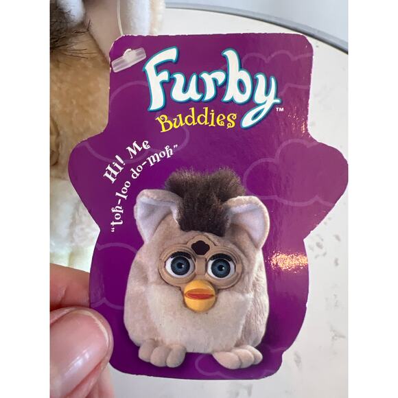 FURBY BUDDIES BEAN BAG PLUSH NON TALKING TOY VINTAGE 1999 TOH LOO DO MOH NWT - Picture 5 of 10